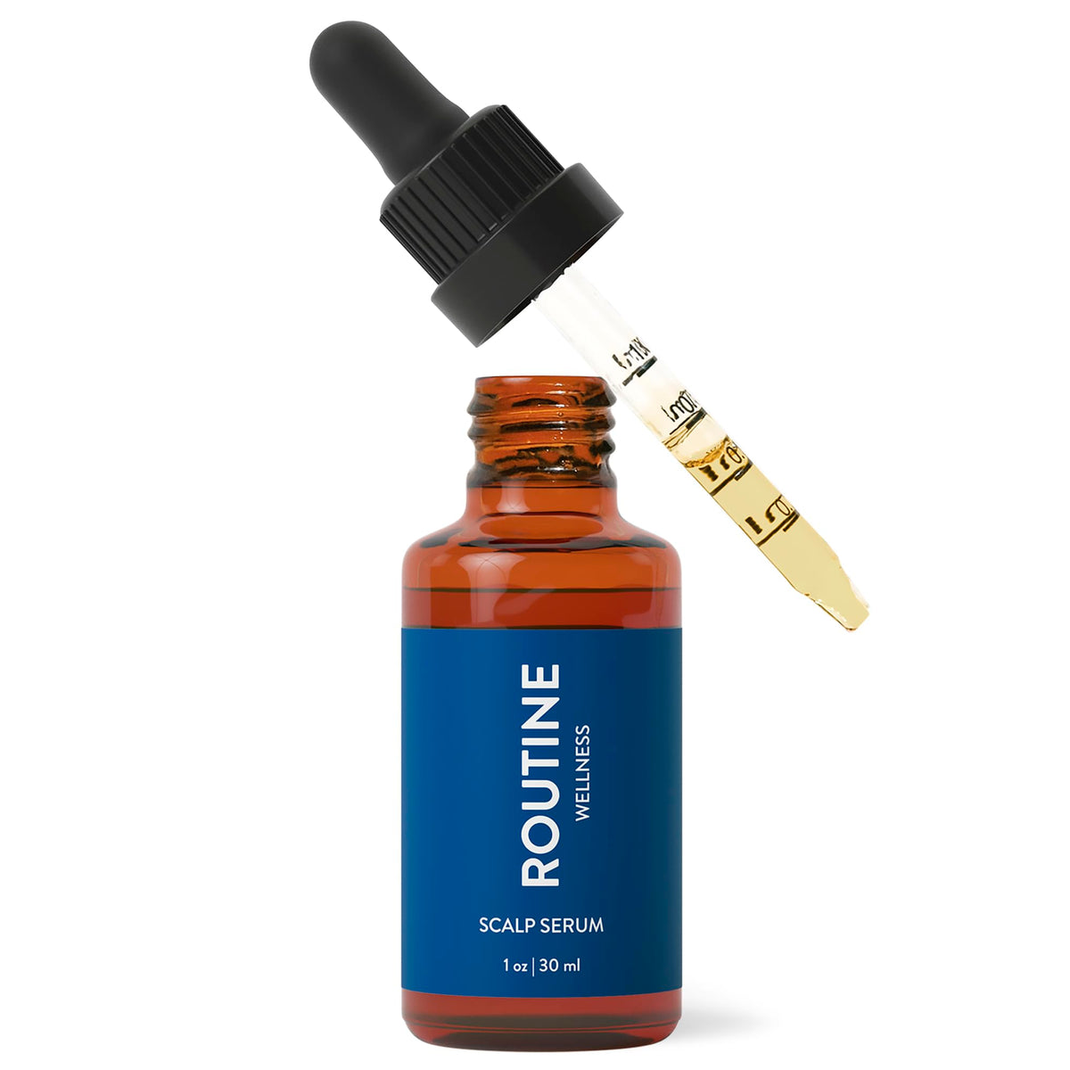 Routine Wellness bottle front view showing packaging and clean design benefits