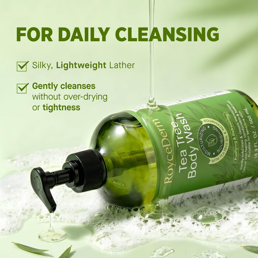 Roycederm bar soap texture close-up showing smooth cleansing surface