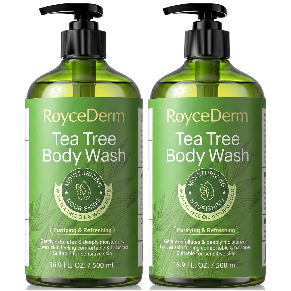 Roycederm front two-pack bottle view showing product and convenience