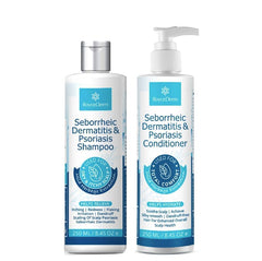 Roycederm front bottles showing duo and easy routine benefit