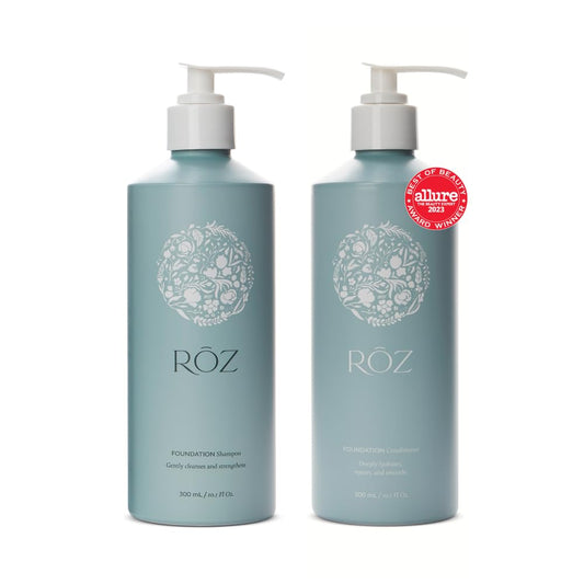 RŌZ duo front packaging showing both 10.1 oz bottles and benefits