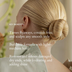 RŌZ cream on fingers demonstrating easy application and lightweight feel