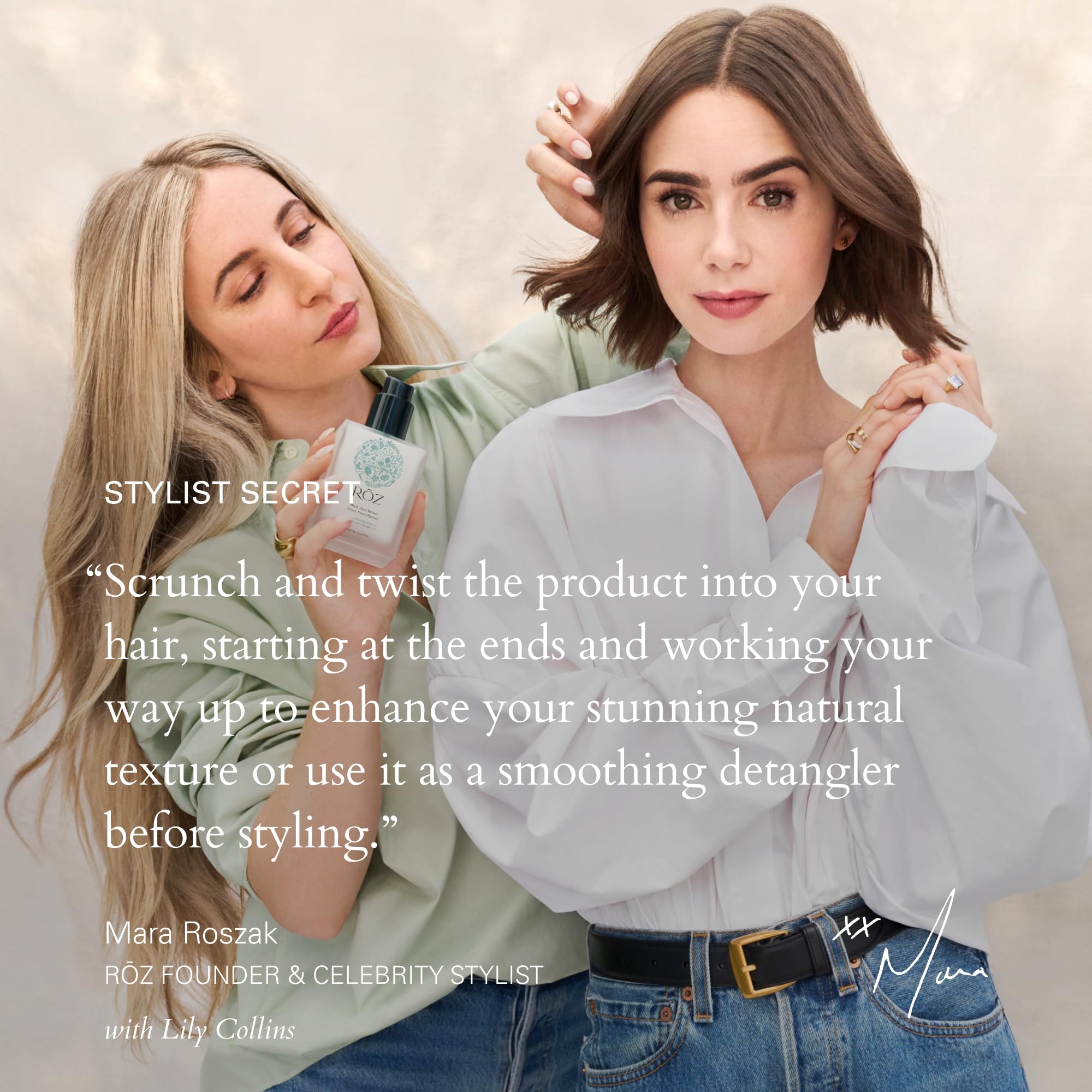 RŌZ ingredients shot with red algae and hyaluronic acid showcasing nourishing actives