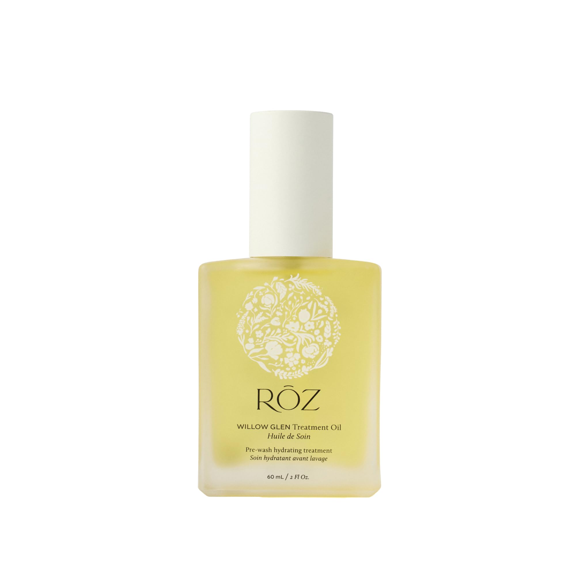 RŌZ front bottle shot showing packaging and 2 fl oz size for travel-friendly nourishment
