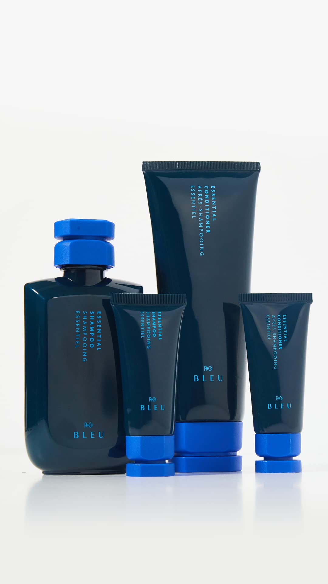 R+Co BLEU creamy lather close-up showing gentle foam and hydrated hair benefit