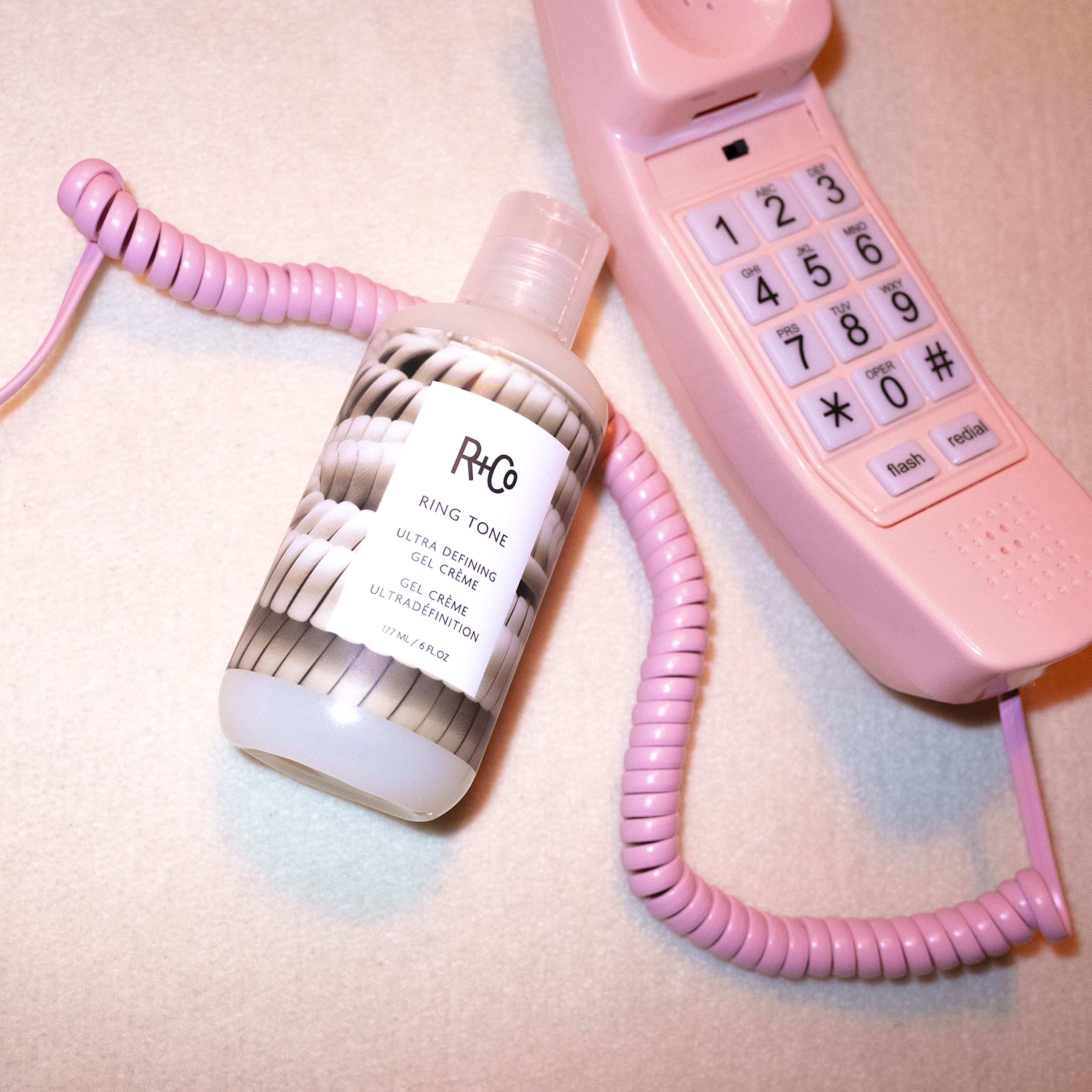 Close-up of R+Co Ring Tone texture demonstrating gel-crème smoothness and spreadability