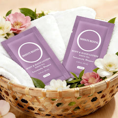 RSQAZQ creamy lotion texture on hand demonstrating fast absorption and softness