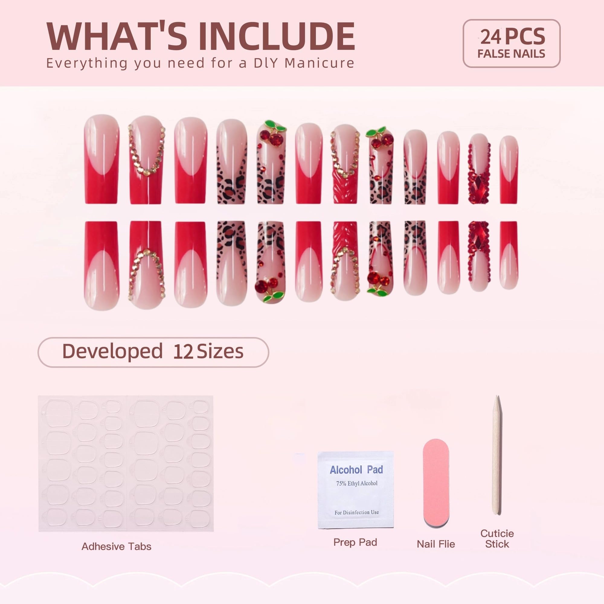 RTKHFZE laid-out size comparison of 12 sizes showing selection ease and proper fit