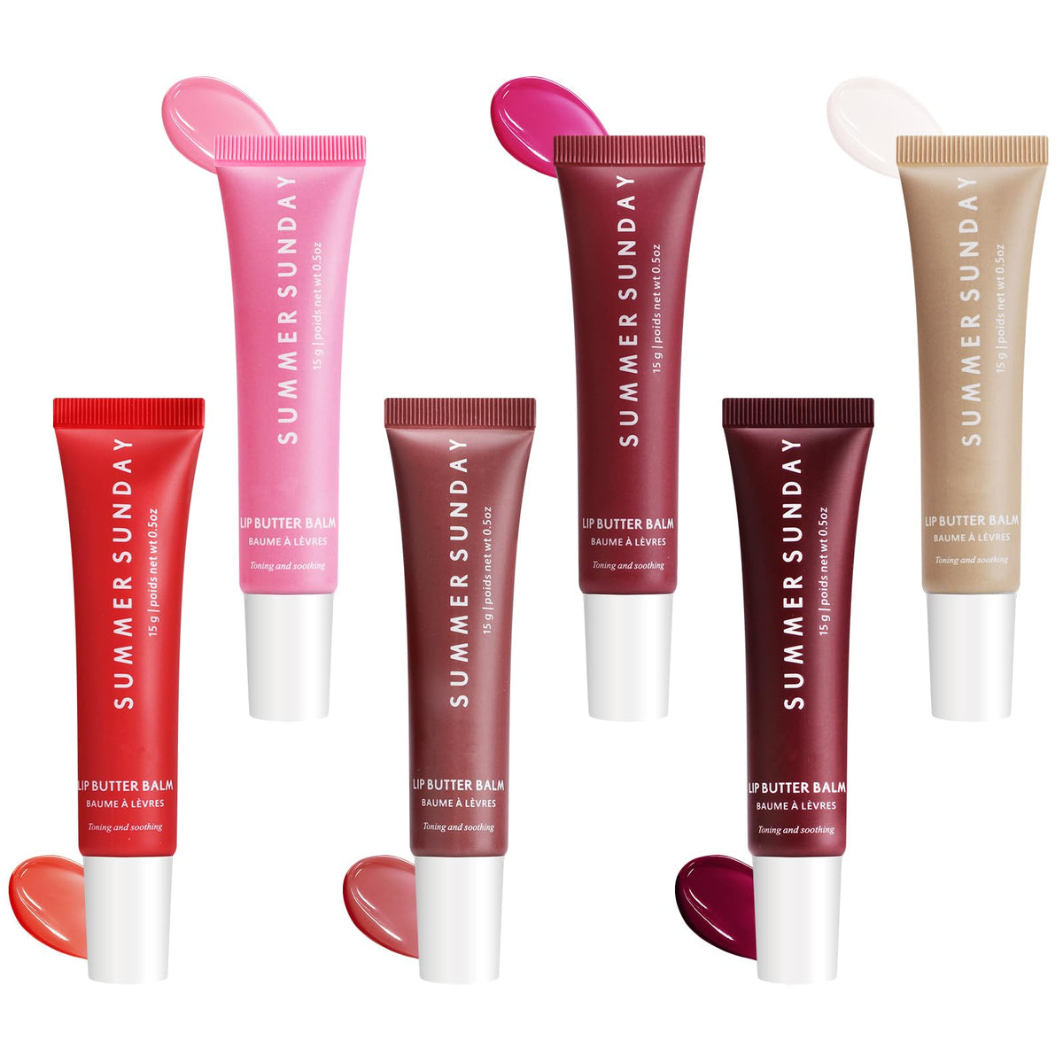 RTTHEL front packaging showing six lip balms for easy selection and travel