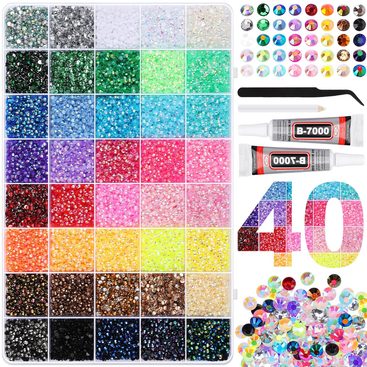 RTTTHEL front packaging kit showing complete bedazzler set and benefits