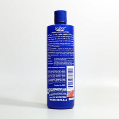 RUBEE applying lotion on hands demonstrating quick absorption
