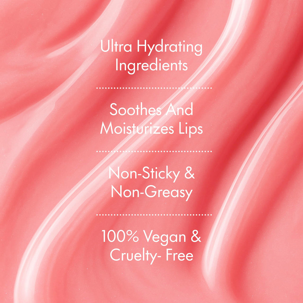 Ruby & Millie hand swatch showing sheer pink tint and moisturized finish
