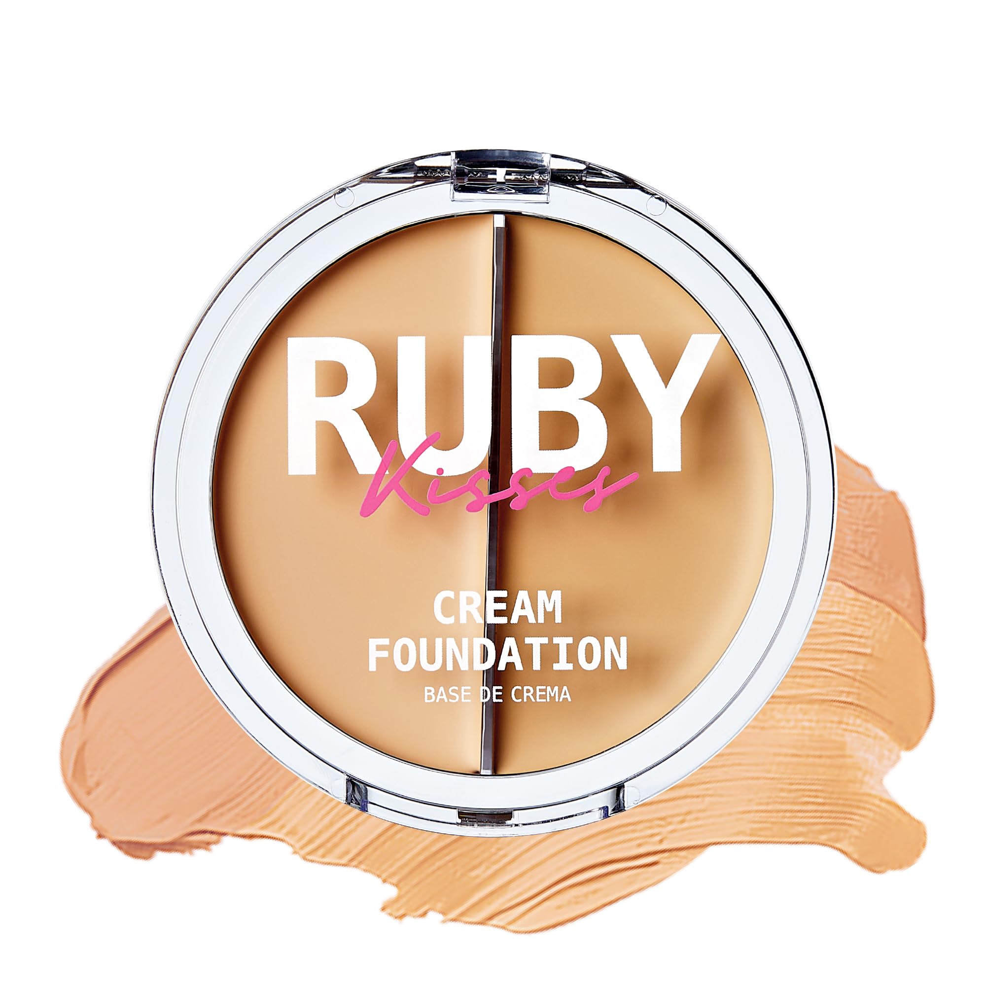 Ruby Kisses front compact showing dual-shade convenience and portability