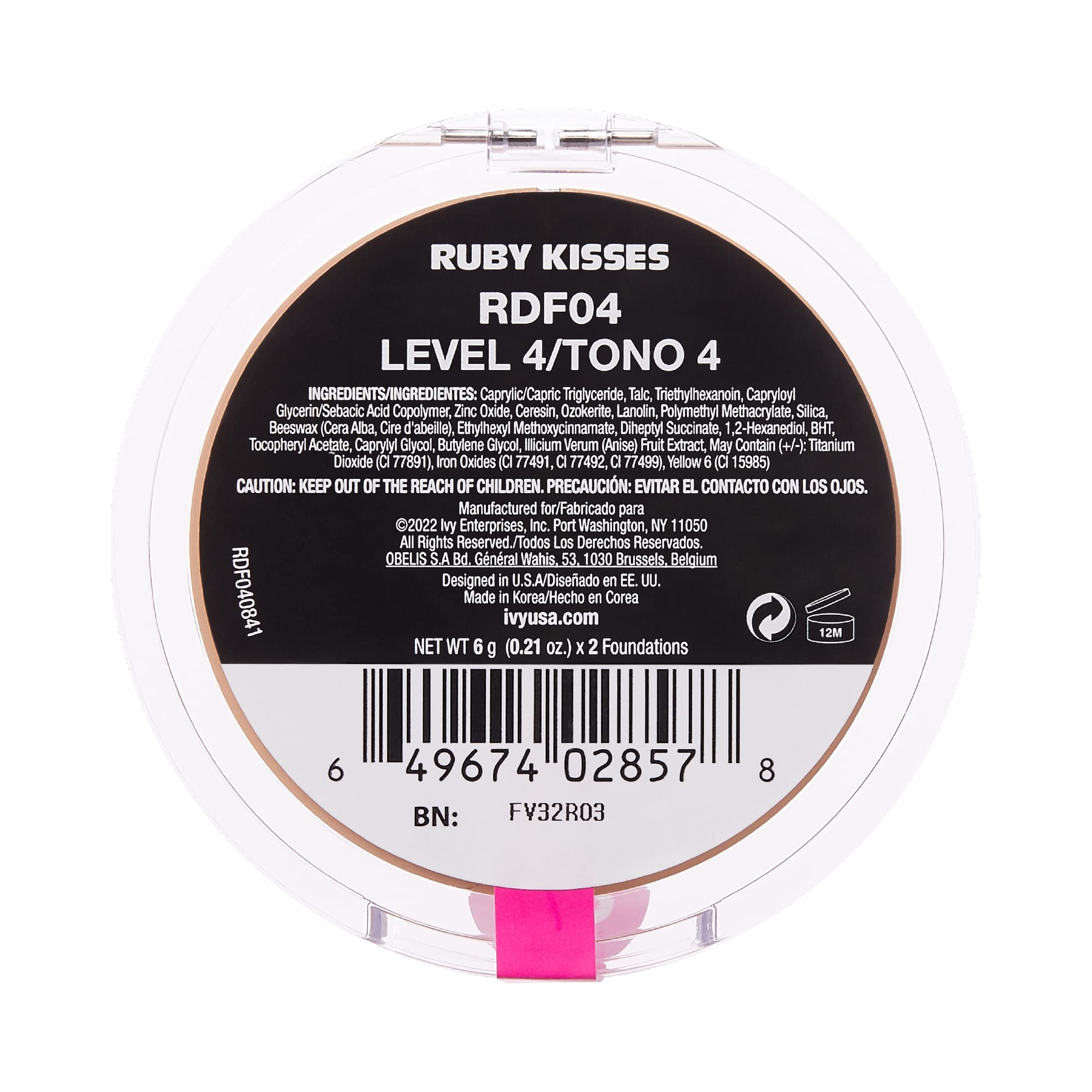 Ruby Kisses inside a makeup bag illustrating portable multi-use solution