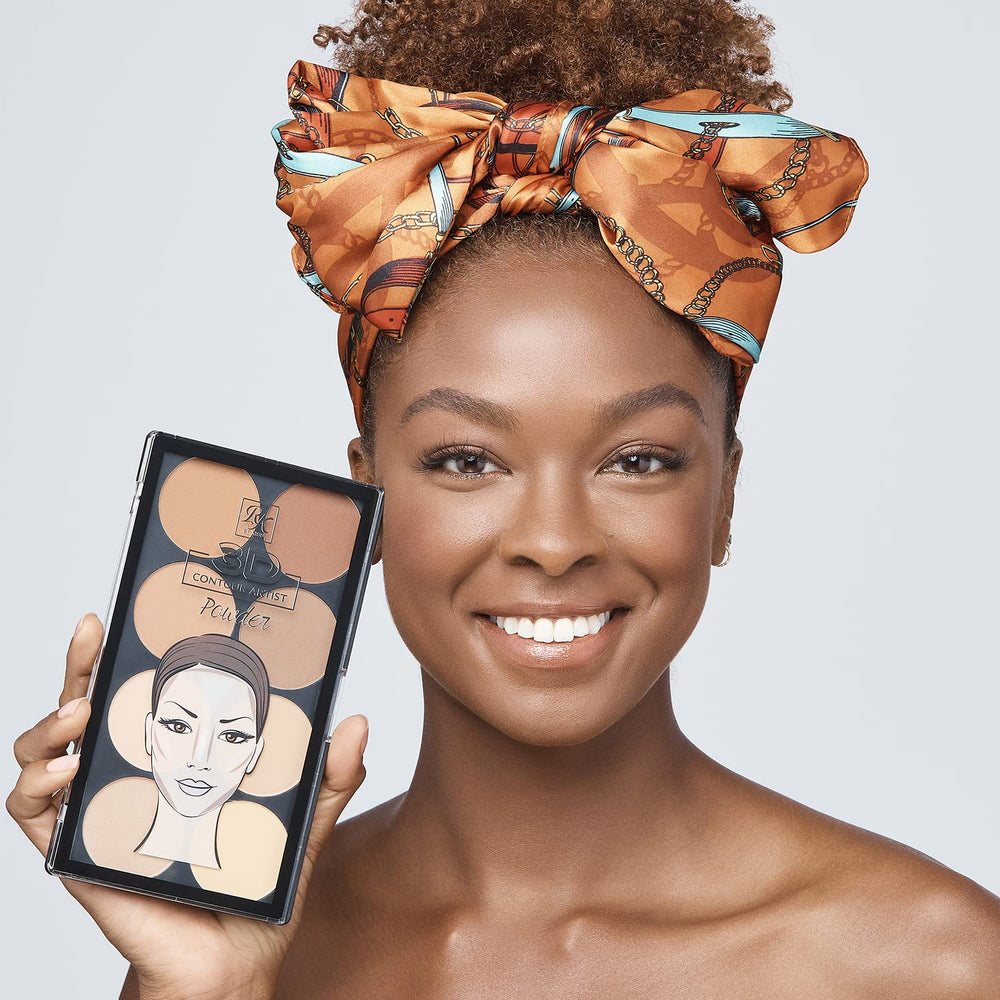 Ruby Kisses palette with brush applying contour to cheekbone for natural definition