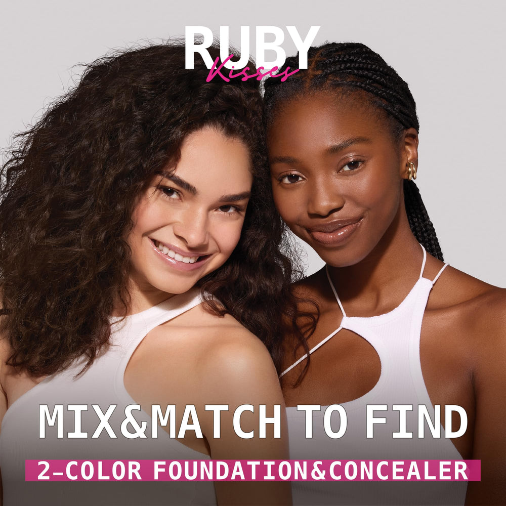 Ruby Kisses applied with sponge illustrating buildable coverage and even application