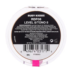 Ruby Kisses before and after coverage showing concealing power and natural finish benefit