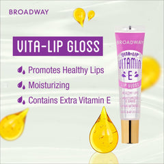 Model wearing Ruby Kisses gloss showing natural high-shine effect