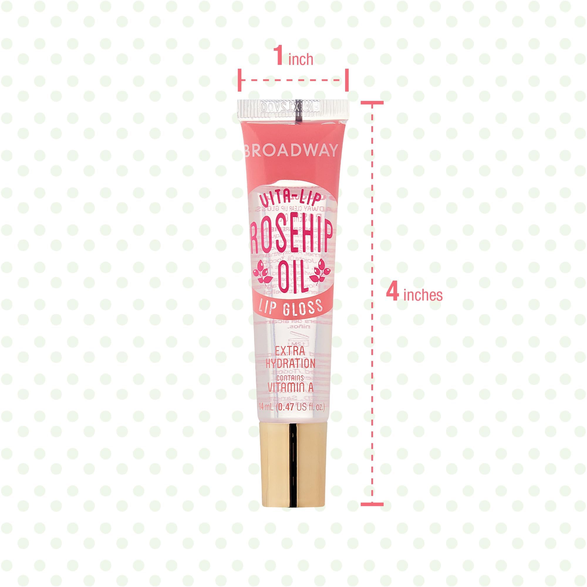 Ruby Kisses tube next to a ruler for size and portability reference