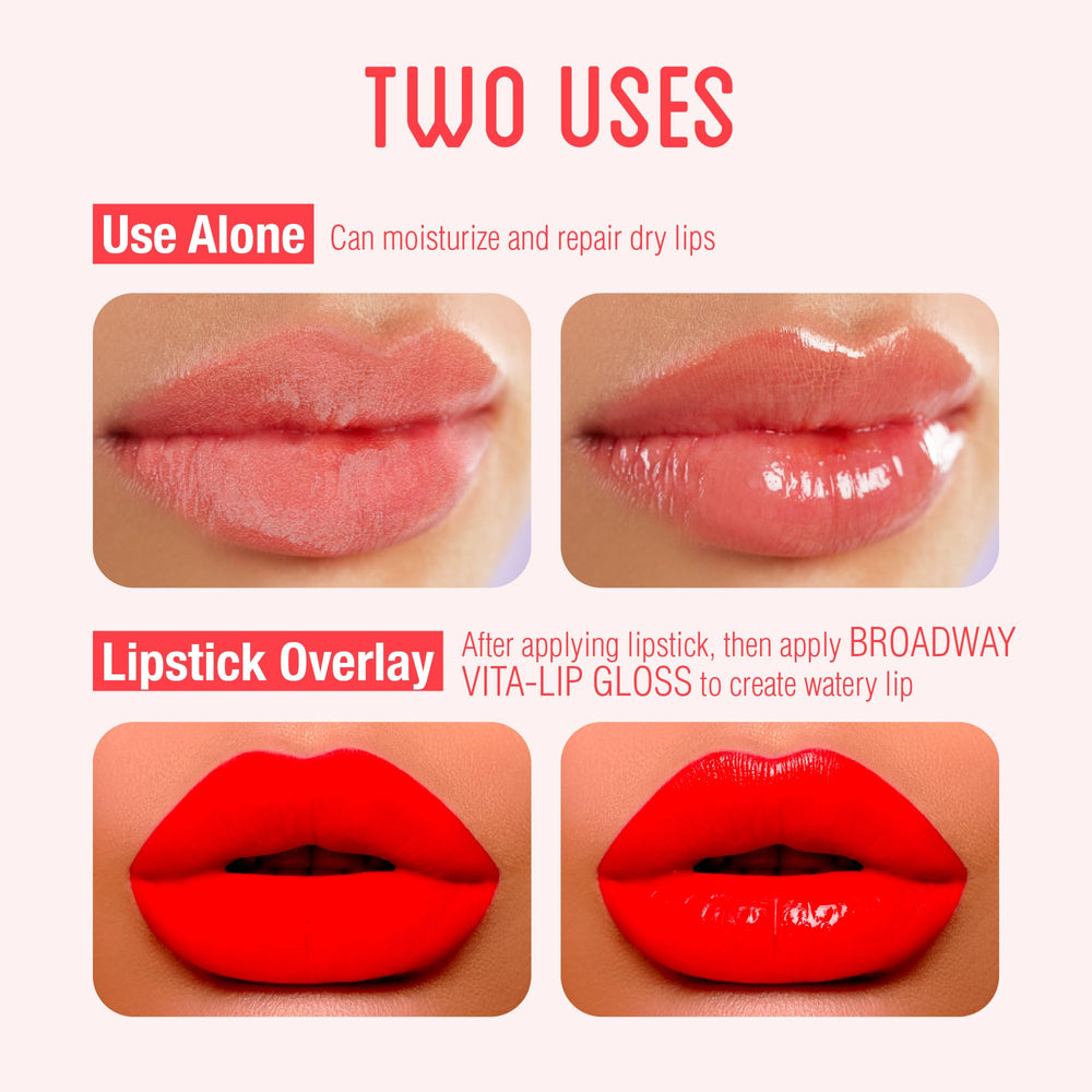 Ruby Kisses close-up of gloss texture highlighting hydrating, non-sticky finish