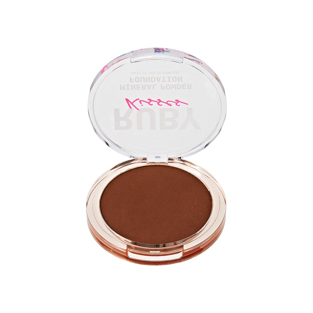 Ruby Kisses open pan close-up of pressed powder texture for smooth blending