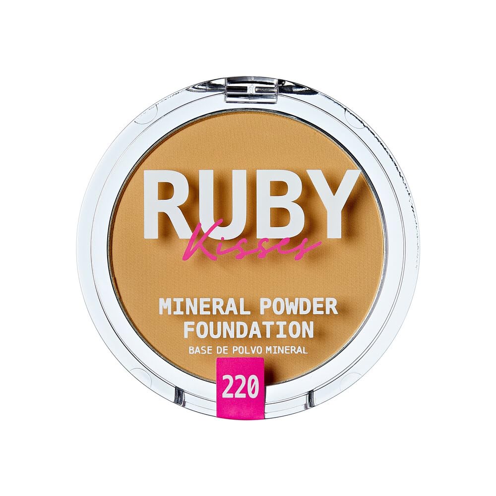 Ruby Kisses compact front view showing Natural Beige shade and portability