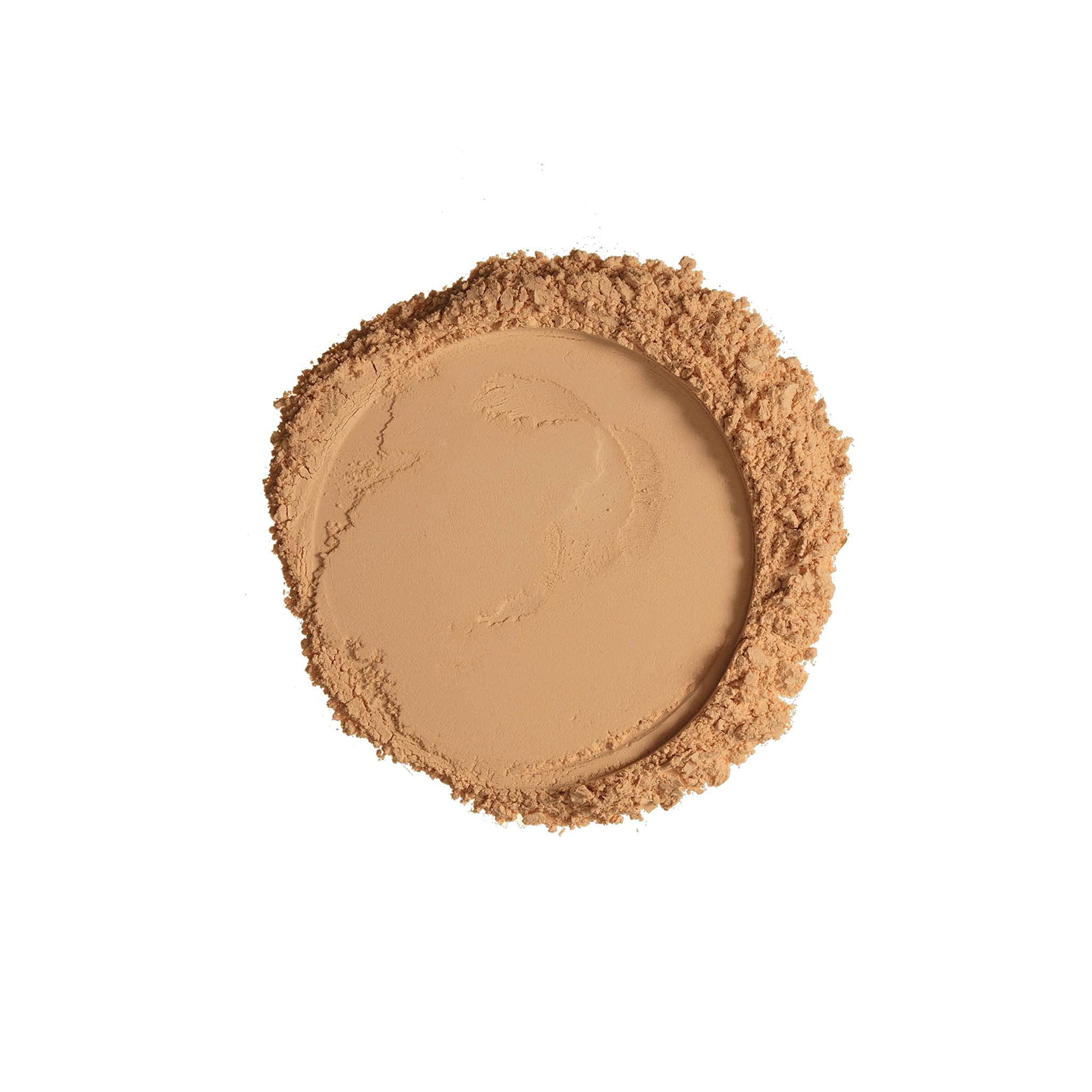 Ruby Kisses open compact showing pressed powder pan and mirror for easy touch-ups