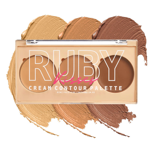 Ruby Kisses palette front compact showing sleek travel-friendly design and convenience