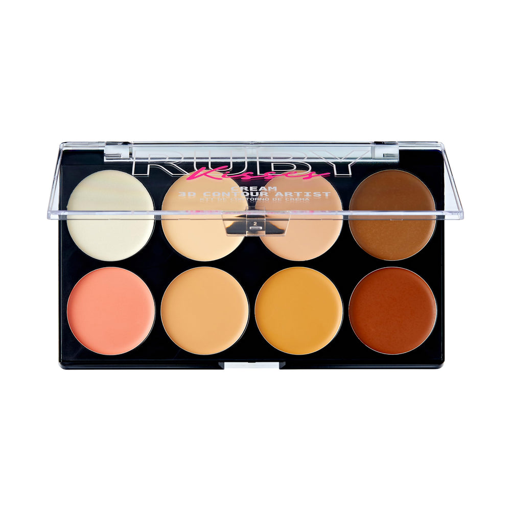 Ruby Kisses cream foundation texture swatch on white surface, smooth blendable formula shown for easy application