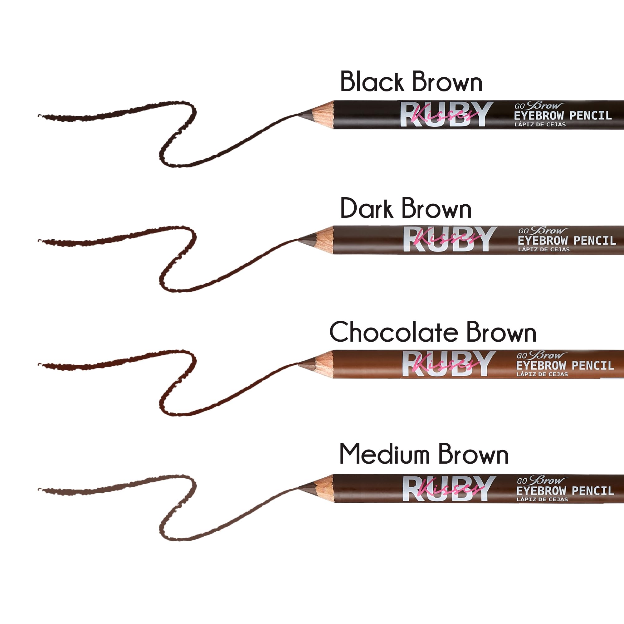Ruby Kisses label and shade marking ensuring consistent dark brown color