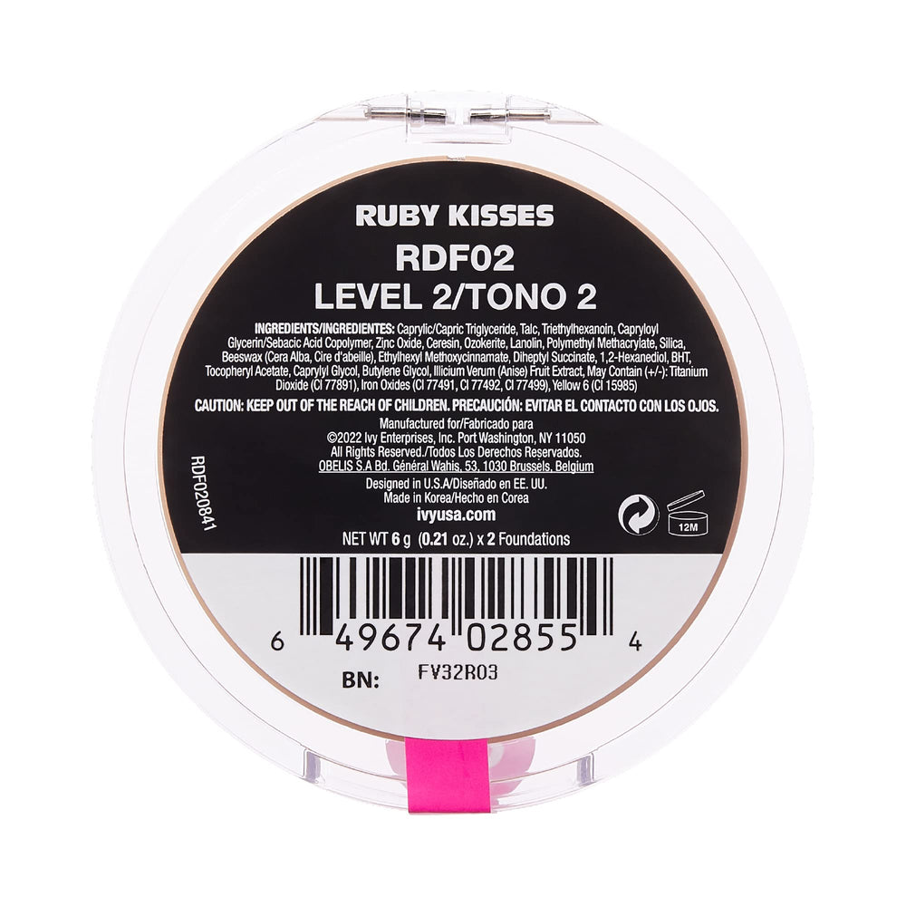 Ruby Kisses in a makeup bag ready for quick all-day coverage