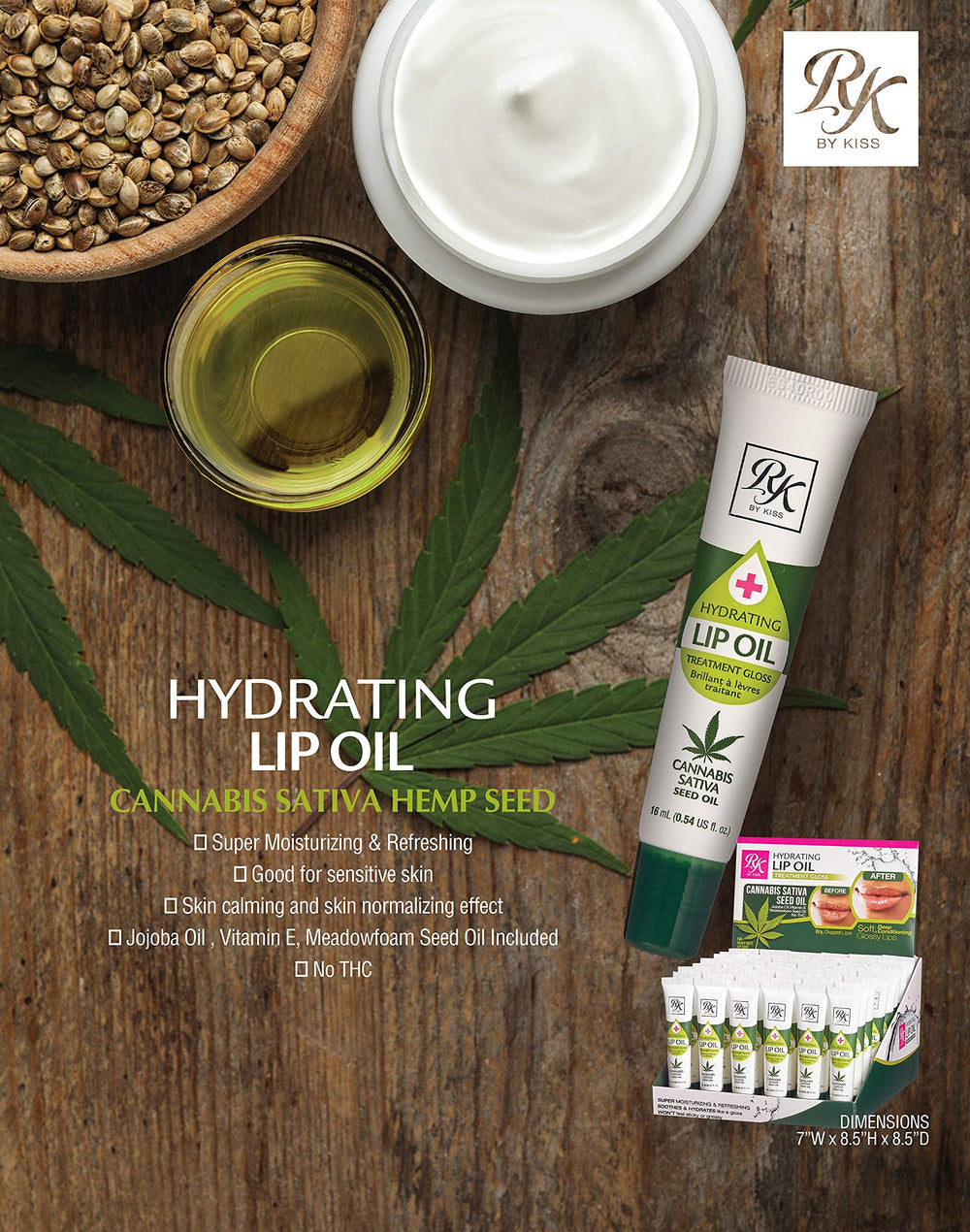 Ruby Kisses lip oil worn on lips showing glossy finish and natural smoothing benefit