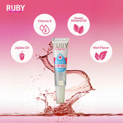 Ruby Kisses wand applicator close-up illustrating smooth, easy application