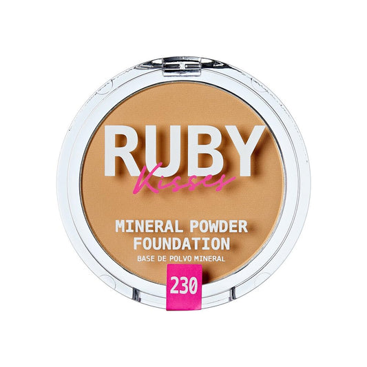 Ruby Kisses compact front view showing Natural Buff shade and portable convenience