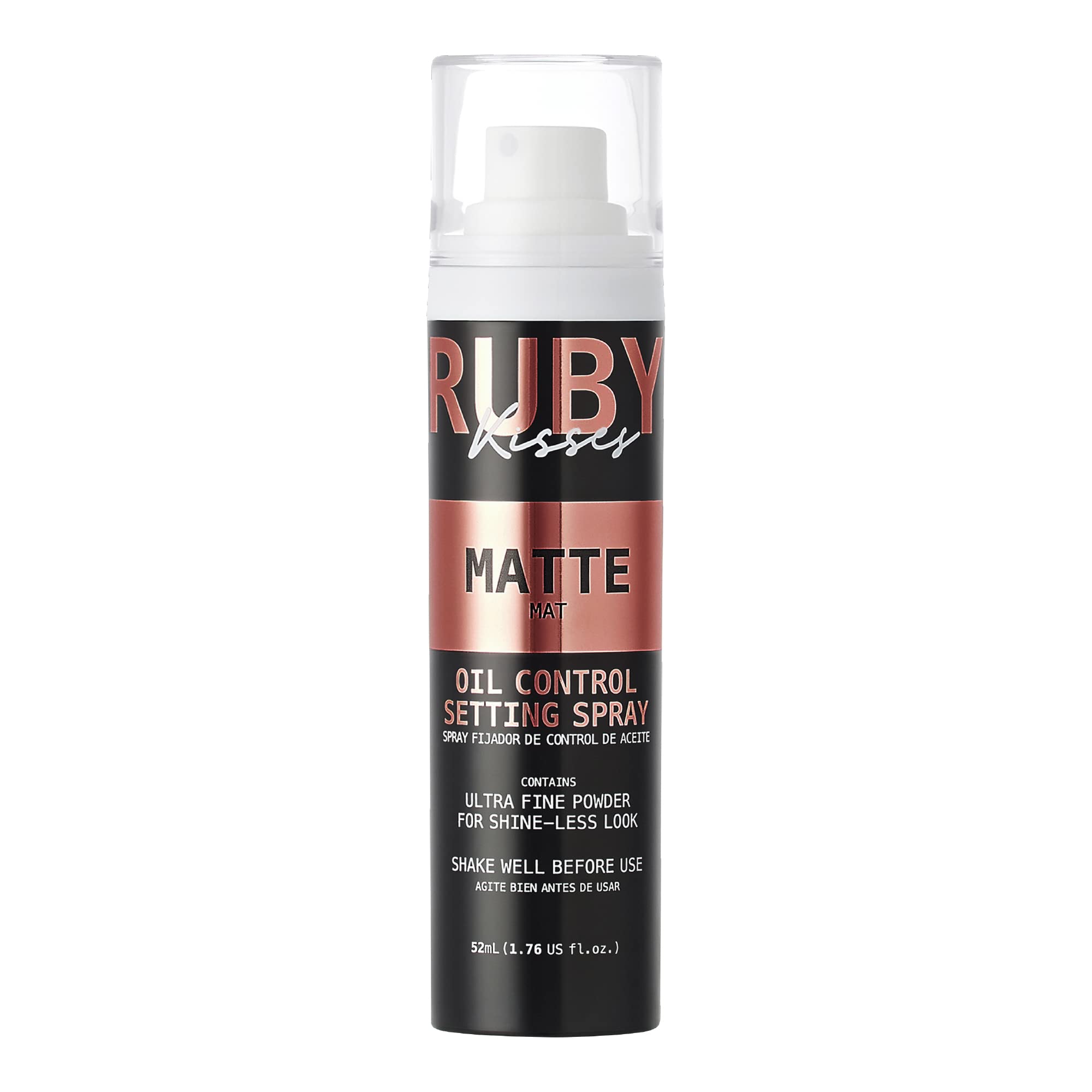 Ruby Kisses front packaging showing bottle and matte finish benefit