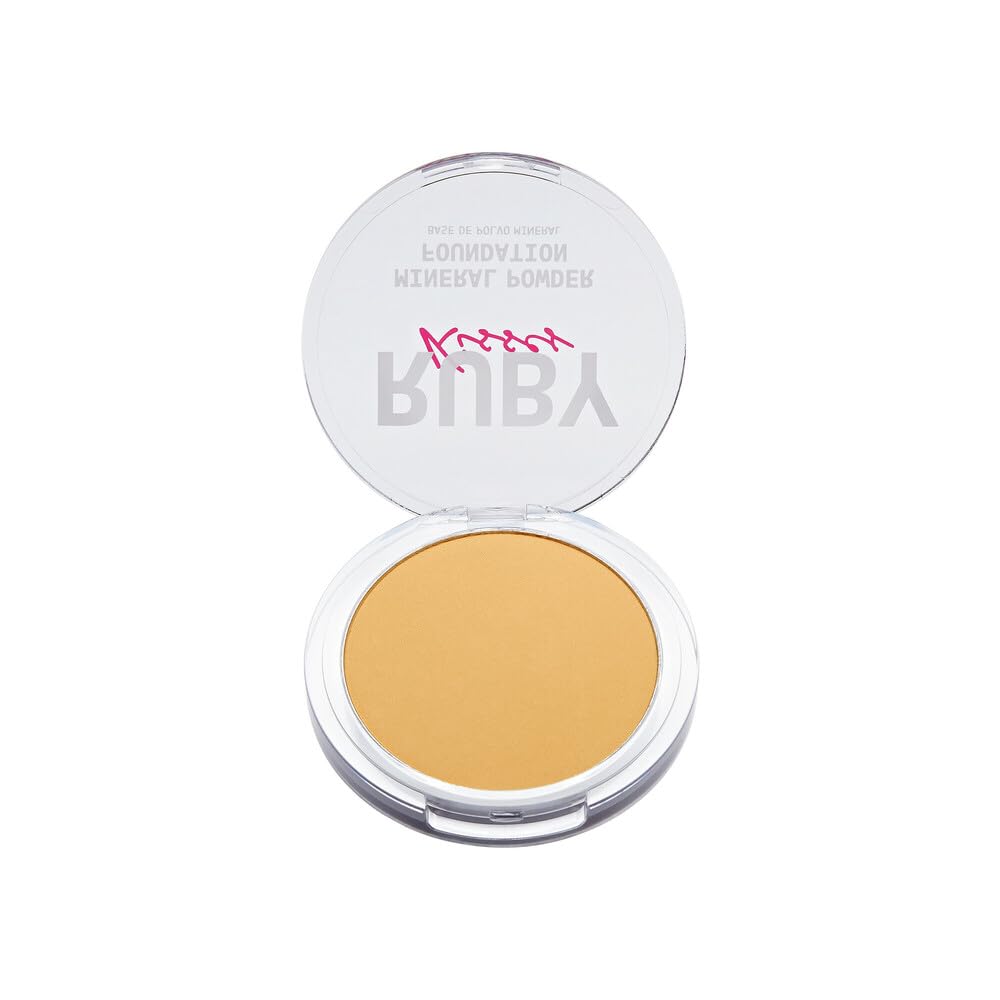 Ruby Kisses texture close-up of pressed powder revealing fine-milled finish