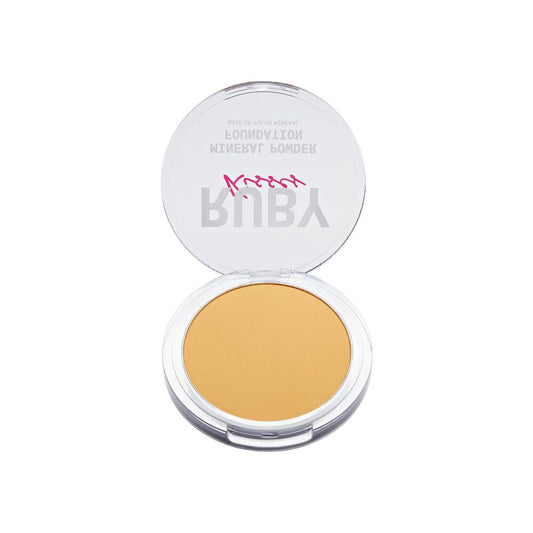 Ruby Kisses texture close-up of pressed powder revealing fine-milled finish