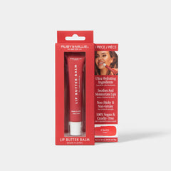 Ruby & Millie in a makeup collection showcasing layering over lipstick benefit
