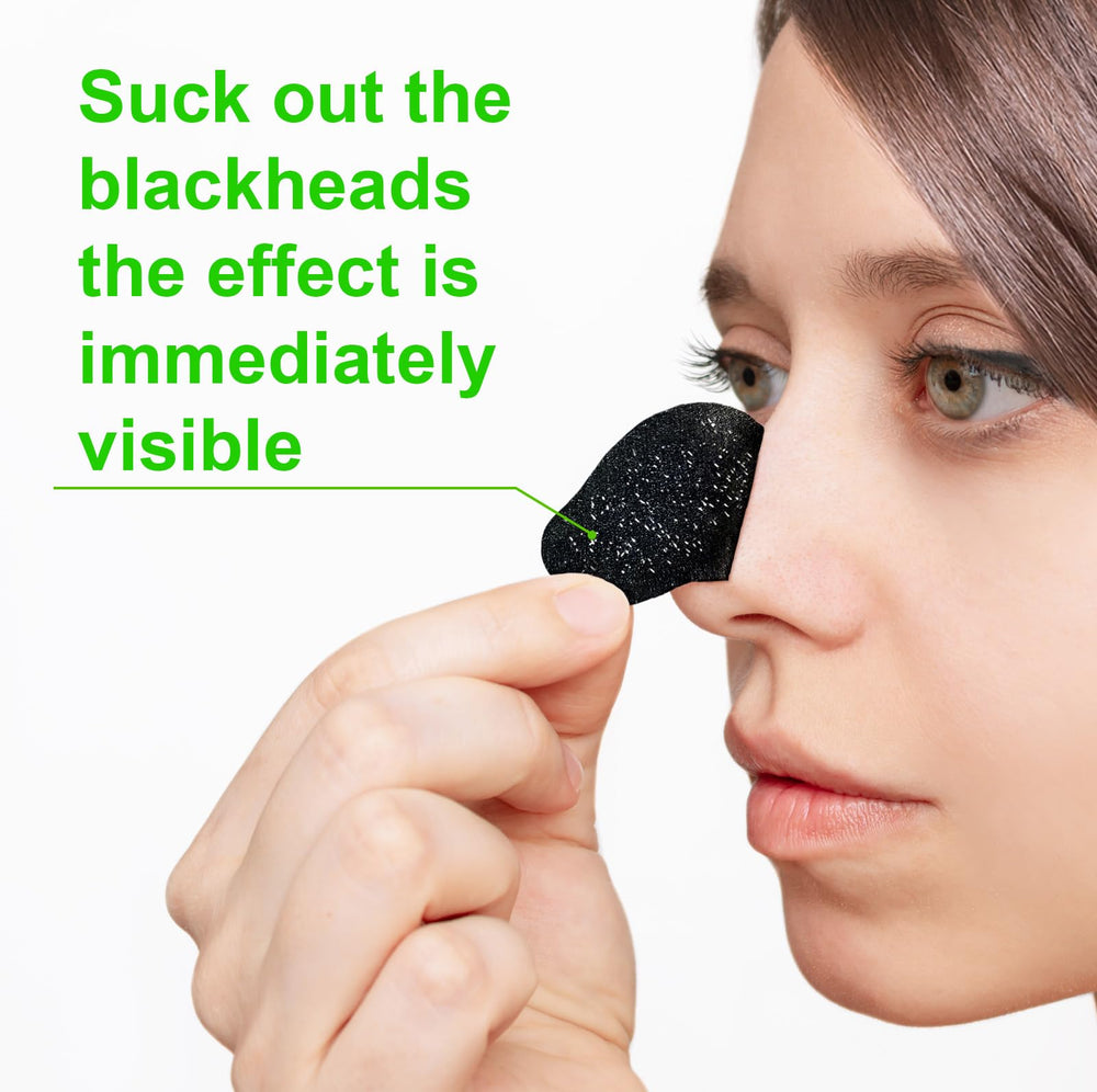 Ruduwu strip applied on nose demonstrating easy adherence for effective removal
