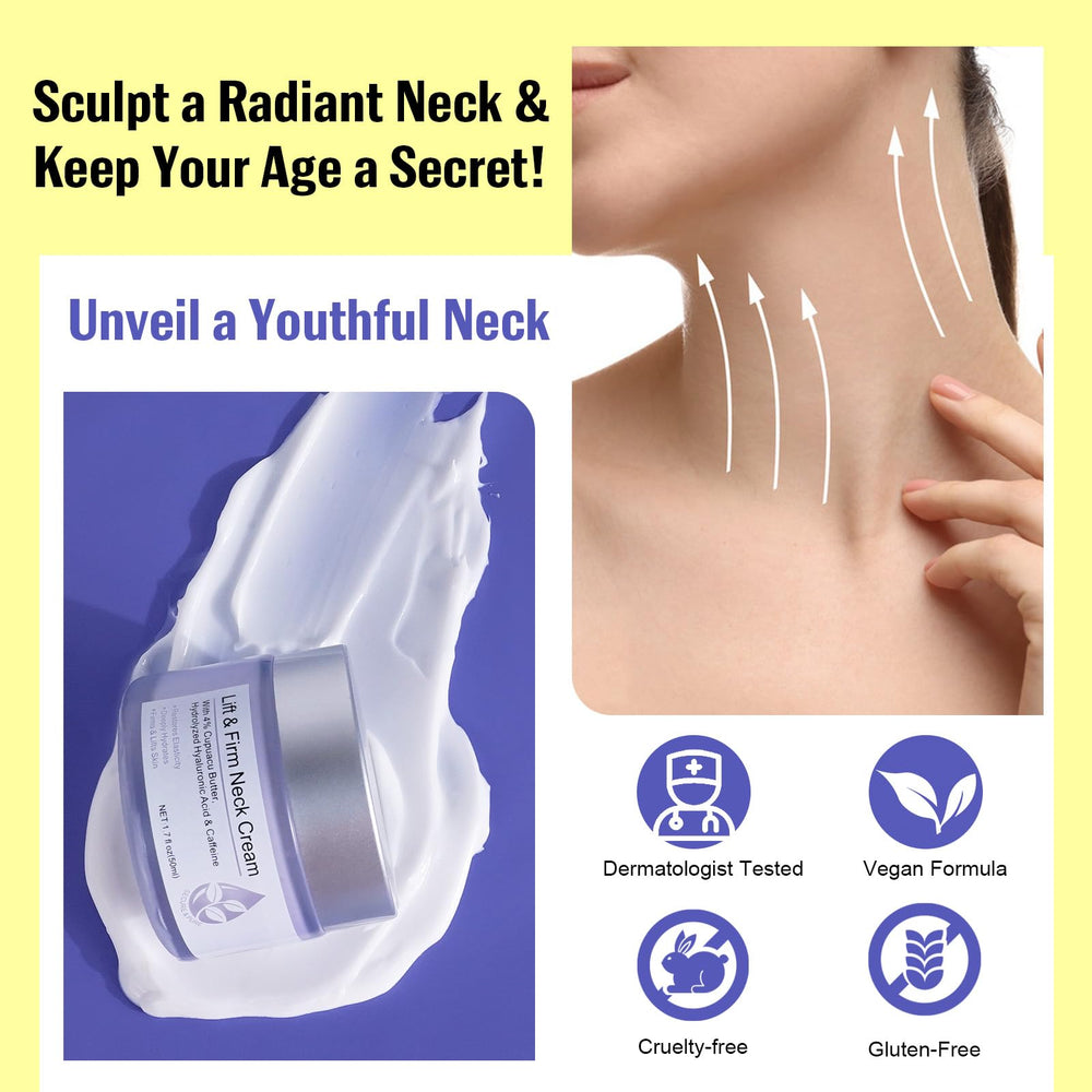 Ruduwu lifestyle shot of décolletage showing smoother looking skin