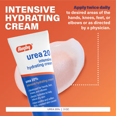 RUGBY LABORATORIES cream on hands illustrating targeted hydration and smoother skin