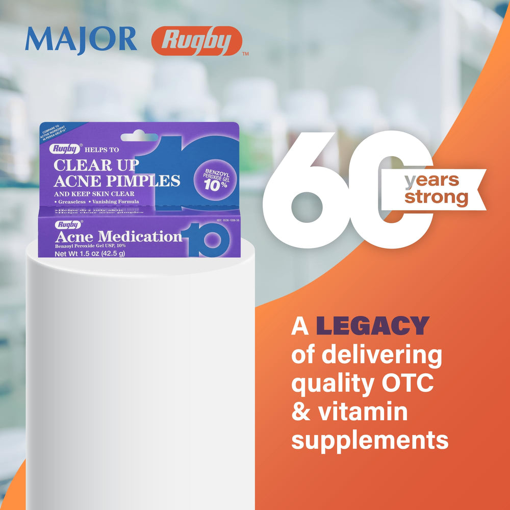 RUGBY LABORATORIES tube in hand showing 1.5 oz scale for travel convenience