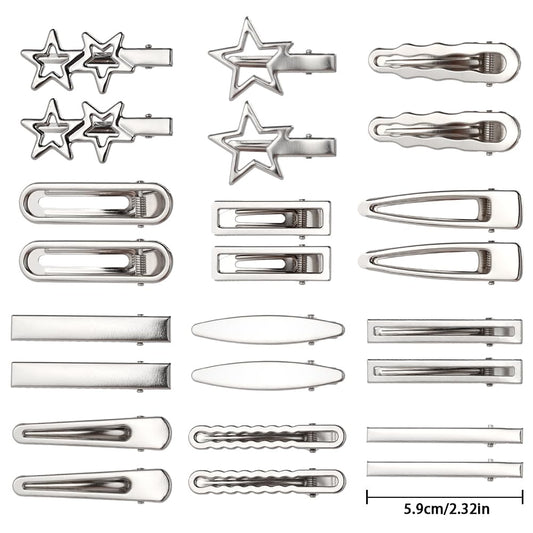 RUIYDZ assorted clip styles top view, quick selection for varied looks benefit