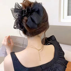 RUIYDZ worn in half-up hairstyle adding instant feminine polish