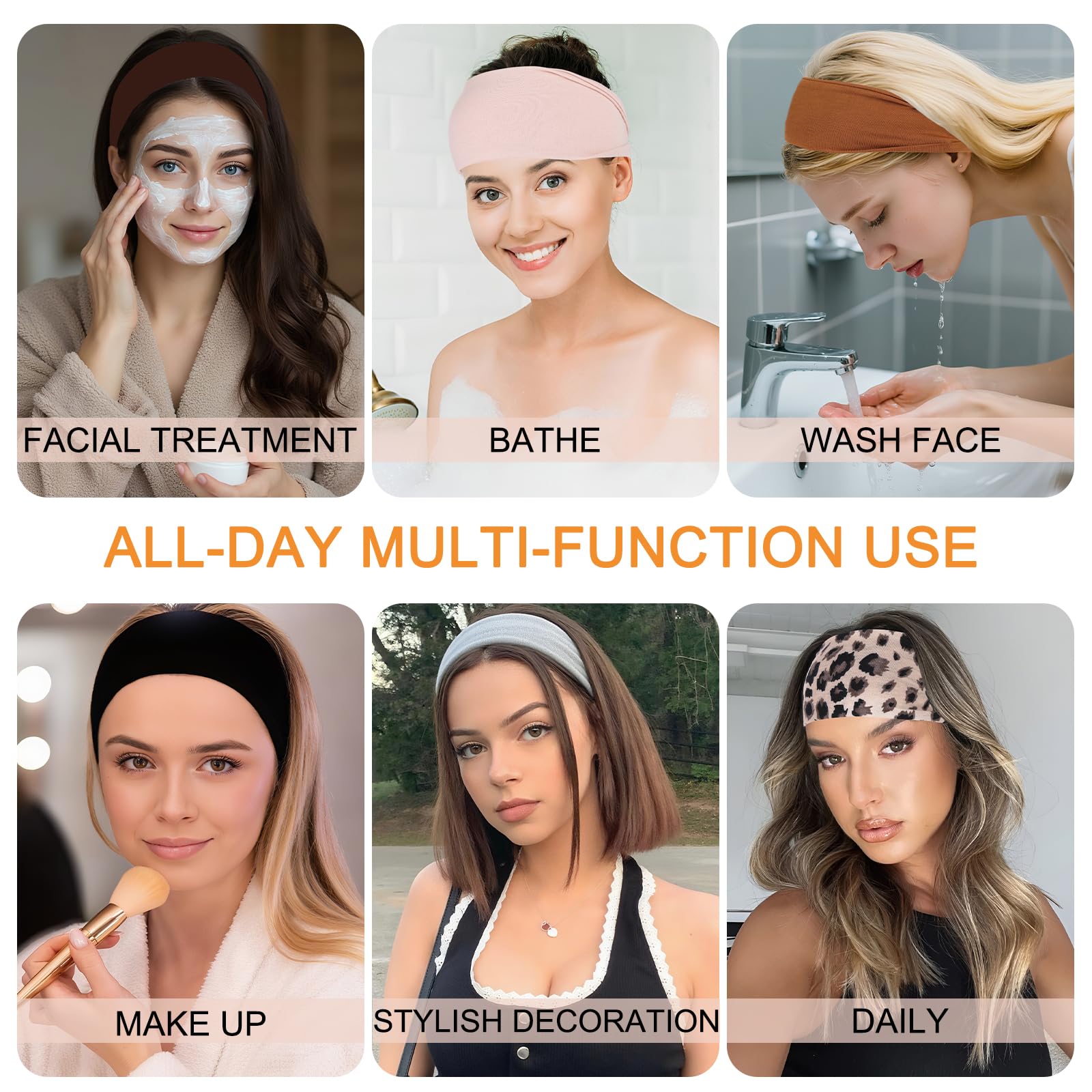 RuiYok folded headband demonstrating versatile narrow styling option