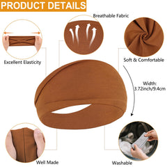 RuiYok wide band flat-lay showing full width for forehead coverage