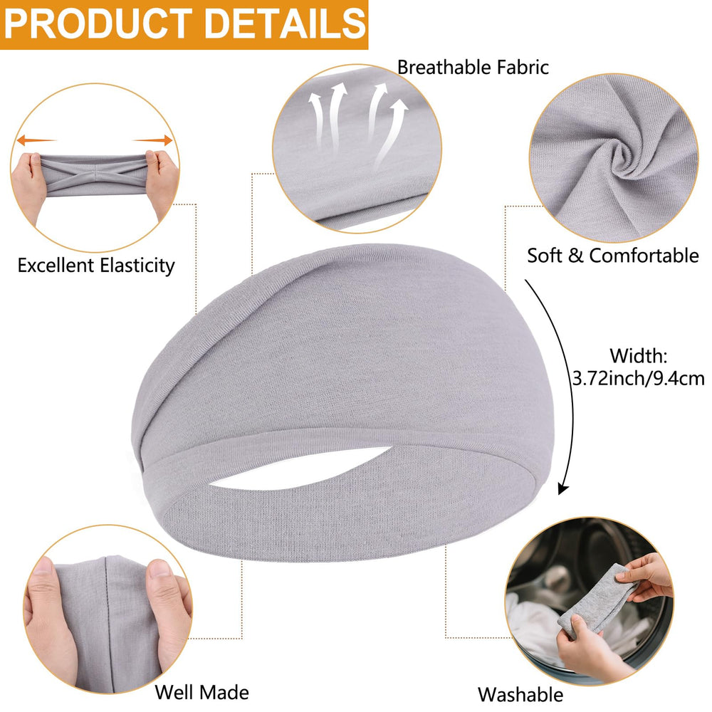RuiYok model running outdoors wearing headband for secure sweat control