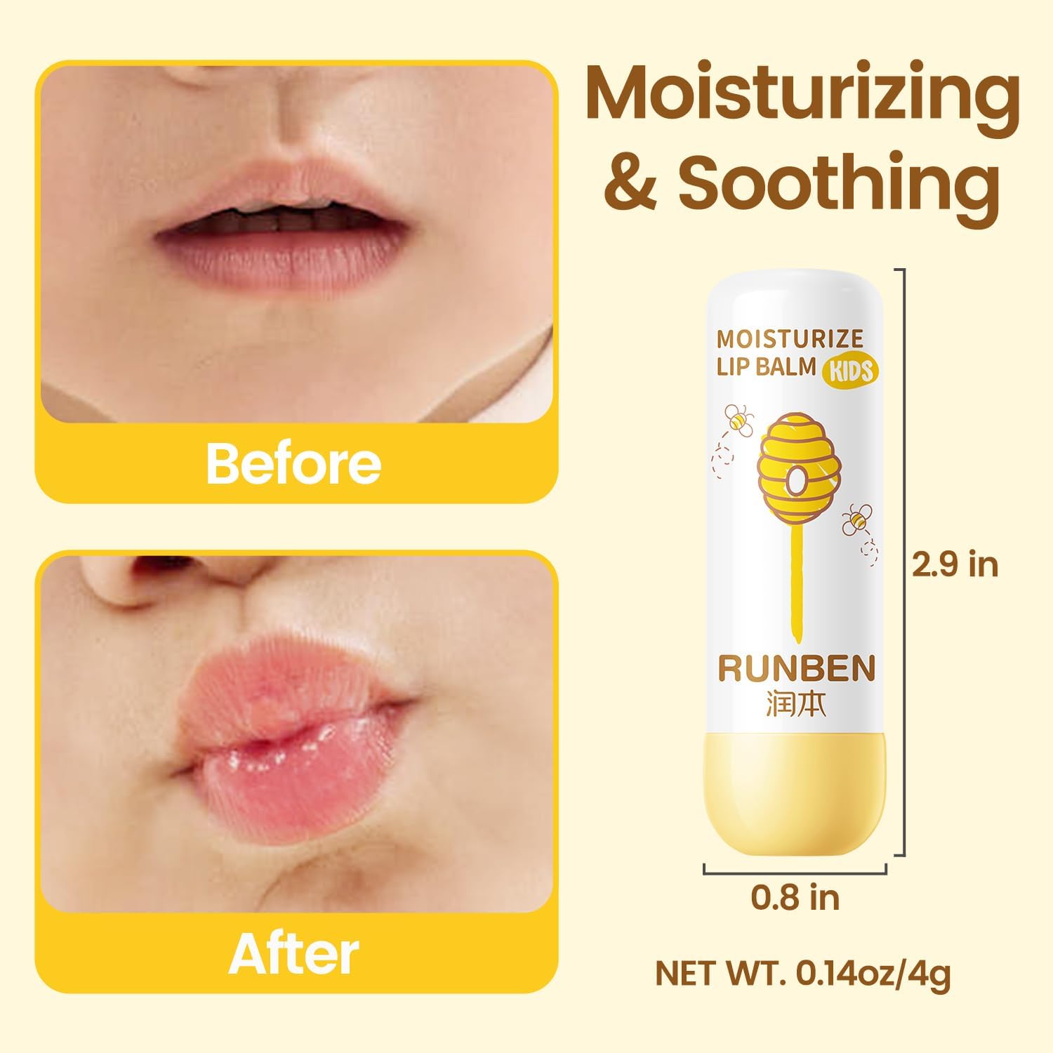 RUNBEN texture close-up showing smooth non-greasy balm surface