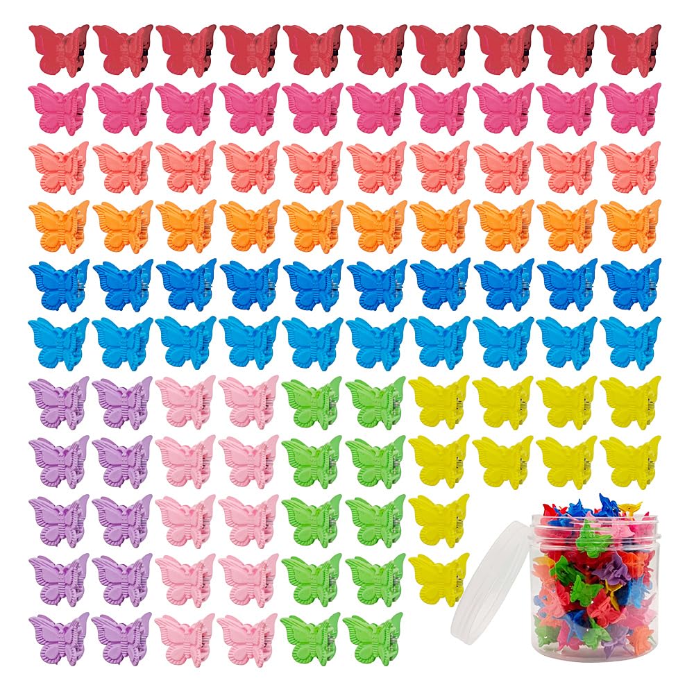 Ruocce front packaging showing mixed matte butterfly clips - convenient variety