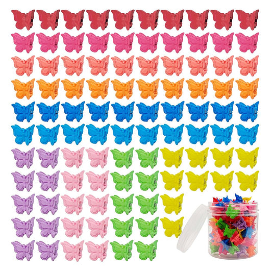 Ruocce front packaging showing mixed matte butterfly clips - convenient variety